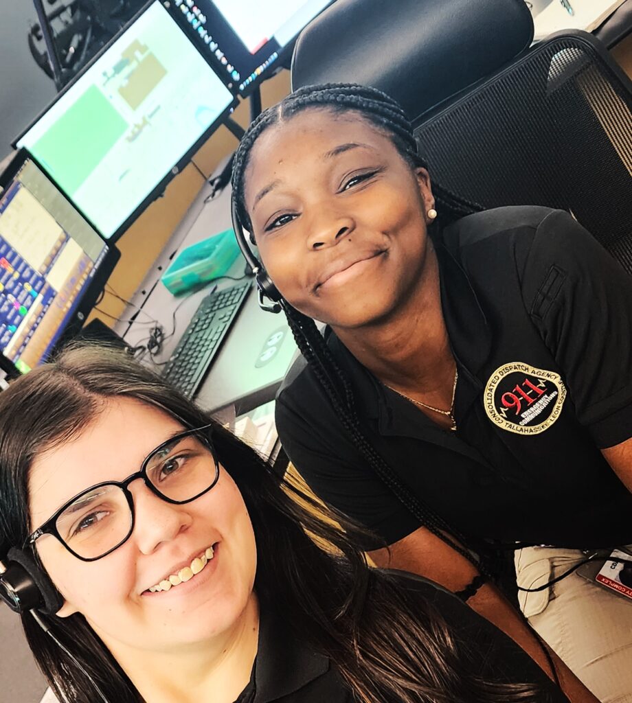 two public safety operators in their office